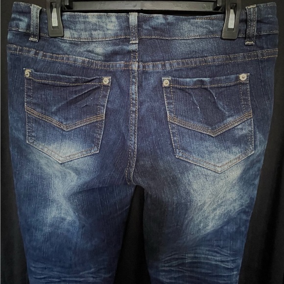 Blues Society Skinny 11/12 Distressed Low Rise 31 Inseam 34 Waist - Picture 8 of 11